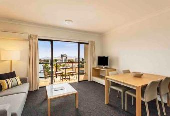 Hotel style 1 bed unit with pool access has Balcony rooms
