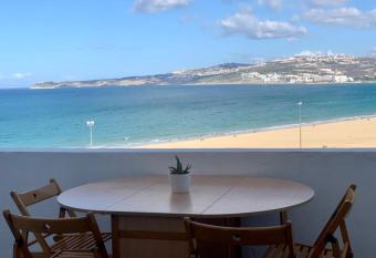 Panoramic oceon view has rooms with a private hot tub