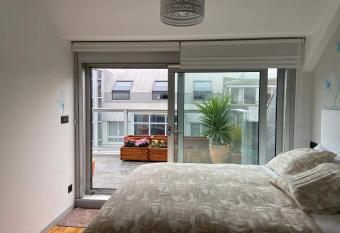 Penthouse with terrace and views near Oza s beach has Balcony rooms