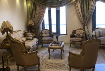 A luxury furnished 3 bedroom in Alexandria sea vie has Balcony rooms