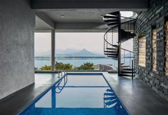 SaffronStays Ahilya Waters by Kosha Villas, Pawna - pool villa with panoramic view of Pawna Lake has Balcony rooms