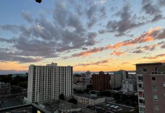 Modern and spacious 2 bedroom Downtown Suite with Ocean Views allows 18 year olds to book a room