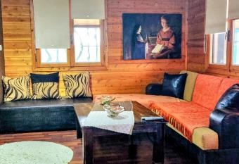 Ikos Olympus - Elegant wooden cabin house near the beach has Balcony rooms