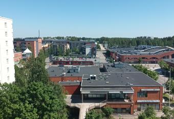 Kaksio Hervannan keskustassa has Balcony rooms