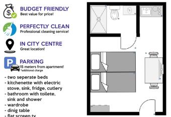 Budget Apartman LeLo Centar 3 allows 18 year olds to book a room