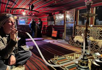 authentic bedouin familie house has Balcony rooms