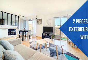 Le Max et Leo - 600m plage - Verri  re c  te d Azur has Balcony rooms