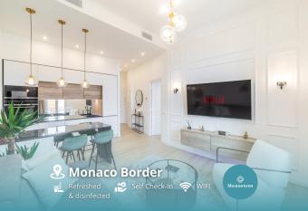Monaco border - Luxury apartment - Belle Epoque has Balcony rooms