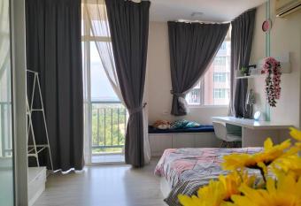 Miracle Suite Lovely studio unit at Starz Valley Netflix WiFi Pool has Balcony rooms