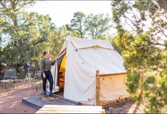 The Kaya Glamping tent by the Grand Canyon allows 18 year olds to book a room