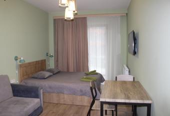 Travel to New Gudauri Loft 1 Apartment 117 has rooms with a private hot tub