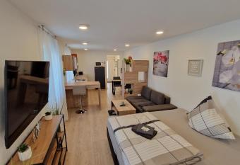 Appartment-Ferienwohnung mit K  che, Bad, kostenlos WLAN, Modern eingerichtet has Balcony rooms
