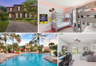 Newly Remodeled 4BD/4BA Townhouse-Regal Palms Resort Near Disney has Balcony rooms