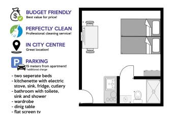 Budget Apartment LeLo Center 4 allows 18 year olds to book a room