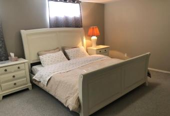 spacious basement suite with two bedrooms and two king size beds allows 18 year olds to book a room