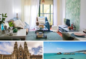 Espectacular y Espacioso apartamento Boutique Santiago Sur - Montouto has Balcony rooms