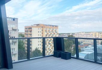 Hanza Tower Apartament Premium Plus has Balcony rooms