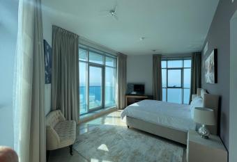 Beachfront paradise just minutes from Dubai has rooms with a private hot tub