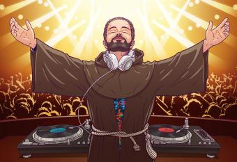 The Funky Monk has rooms with a private hot tub