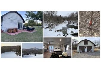 Barn Stay@Medicine Pk & Ft Still, hot tub, patio allows 18 year olds to book a room