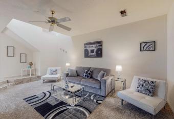 Gated Townhome with 2 Master Suites and Jetted tub has Balcony rooms
