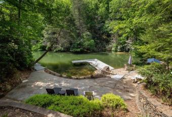 Lake Escape on Lake Lure NC at Rumbling Bald Resort has Balcony rooms