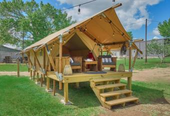 Spectacular Safari Tent at BeeWeaver Honey Farm allows 18 year olds to book a room