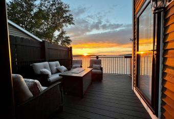 Huge camp with private beach and sunset views! has Balcony rooms