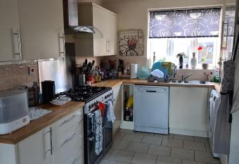 Brightly lit double room is available in a home allows 18 year olds to book a room