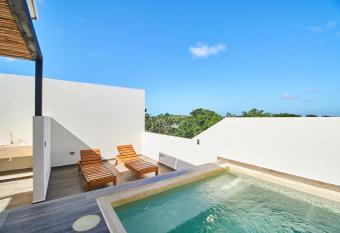 1 bedroom Penthouse with Private Rooftop & Plunge Pool in La Veleta has rooms with a private hot tub