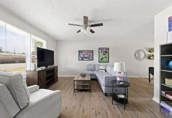 Texas sports themed house has Balcony rooms