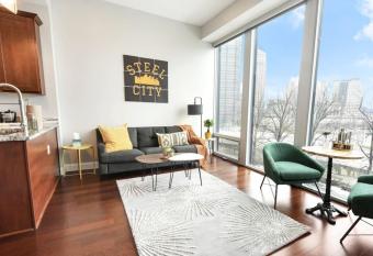 HostWise Stays - The Washington at Chatham - Free Parking, Private Gym, Skyline Views! allows 18 year olds to book a room