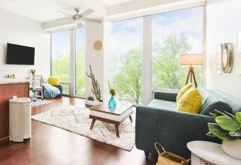 HostWise Stays - The Washington at Chatham - Free Parking, Private Gym, Skyline Views! allows 18 year olds to book a room