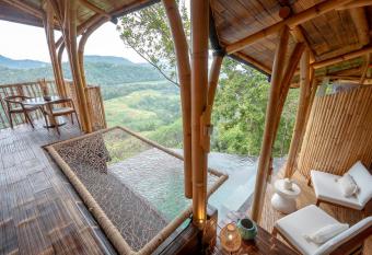 Cliffside Bamboo Treehouse with Pool and View allows 18 year olds to book a room