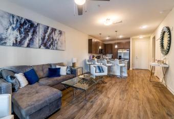 Resort Plush Apt Living 65inch TV FREE Garage Parking Pets with fee has Balcony rooms