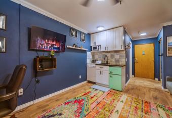 Centrally Located Top Floor Studio Resort Views allows 18 year olds to book a room