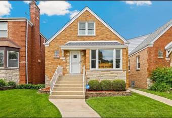 English style brick Tudor has Balcony rooms