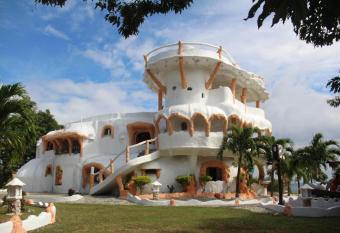 Flintstone cave house has Balcony rooms