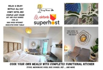 Boho Studio in Azure North has Balcony rooms