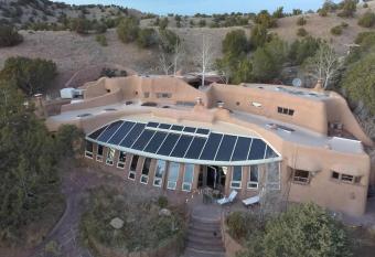 Rare and striking handcrafted sanctuary with spa has rooms with a private hot tub