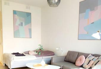 New studio Pastel near Helsinki airport in Kivist   has Balcony rooms