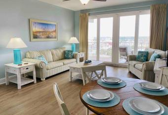 Resort style luxury apartment has rooms with a private hot tub