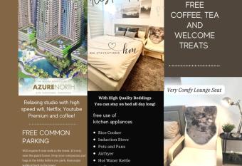 Modern Staycation Studio at Azure North Pampanga has Balcony rooms