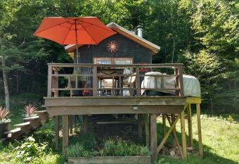 Catskills tiny house cabin has Balcony rooms