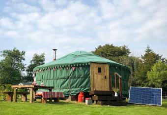  Villager  the Yurt at Pentref Luxury Camping has Balcony rooms