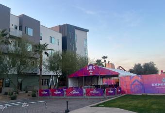 Condo across from SUPER BOWL Experience allows 18 year olds to book a room