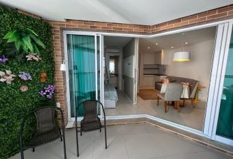 Flat Estanconfor Santos has Balcony rooms