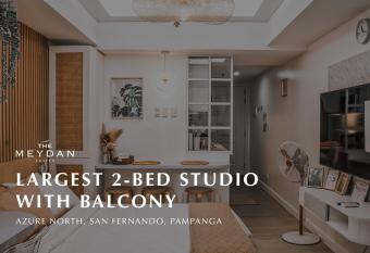 Largest 2-Bed Studio in Azure North, Pampanga has Balcony rooms