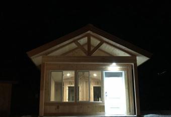 Single Cabin Unit 2 has rooms with a private hot tub