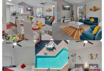 Stylish Disney Themed Family Unit- 10 Mins Away allows 18 year olds to book a room